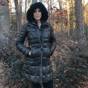 Andrew Marc New York Dark Brown Puffer Coat SZ XS